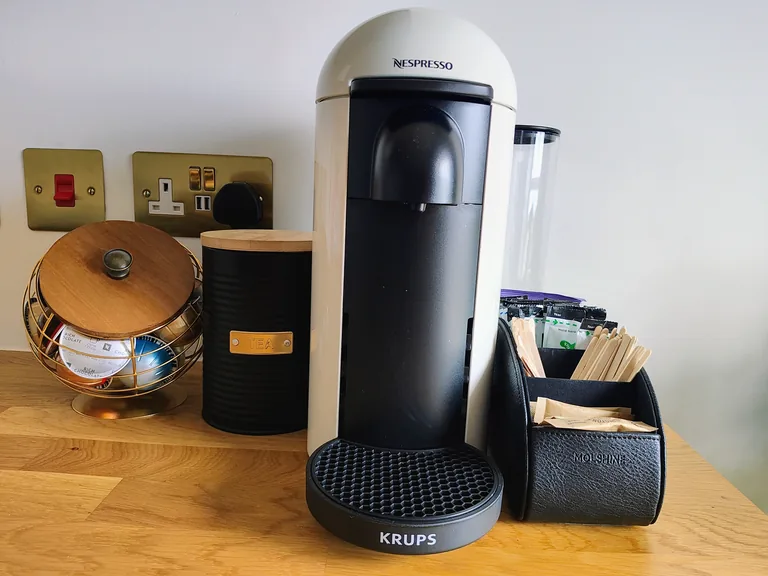 Ciel dOr suite Nespresso Vertuo coffee station with capsules and accessories at Lavish Collections Great Yarmouth